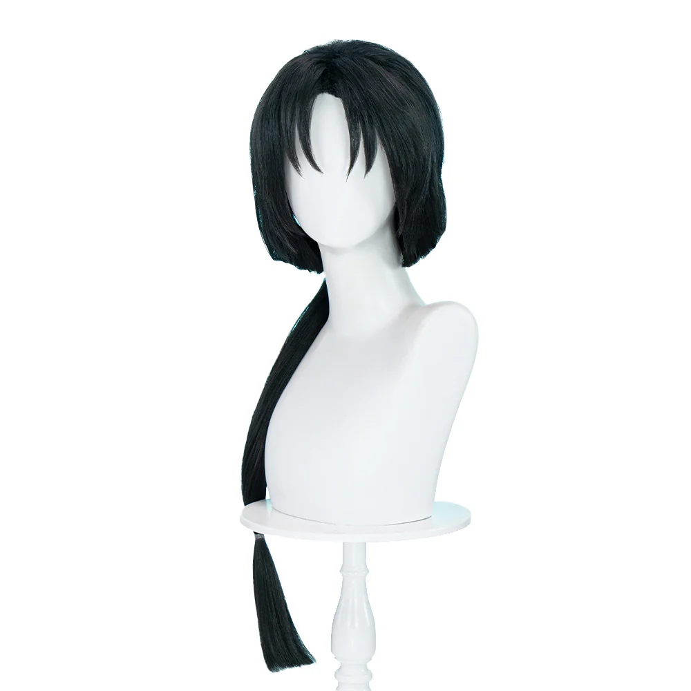 【Ready For Ship】DokiDoki Anime The Young Lord Who Is Skilled at Escaping Cosaply Tokiyuki Houjou Wig Long Straight Black Hair - Image 5