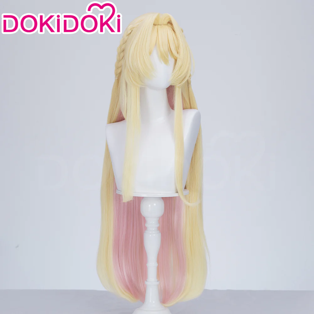 【Ready For Ship】DokiDoki Anime There's No Freaking Way I'll be Your Lover! Unless... Cosplay Mai Oduka Yellow Pink Long Straight - Image 3