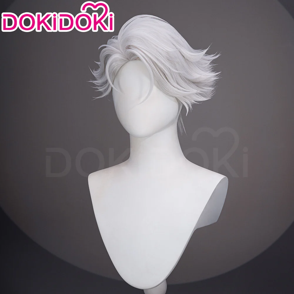 【Ready For Ship】DokiDoki Anime TO BE HERO X Cosplay NICE Wig Short Curly Silver Hair - Image 3