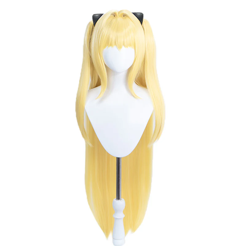 【Ready For Ship】DokiDoki Anime To Love Ru Cosplay Golden Darkness Eve Cosplay Long Yellow Wig - Image 5