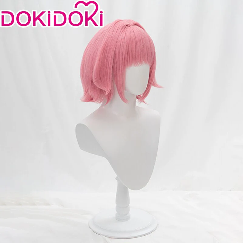 DokiDoki Anime Tokyo Mew Mew Cosplay Momomiya Ichigo Wig Short Pink Female Wig - Image 2