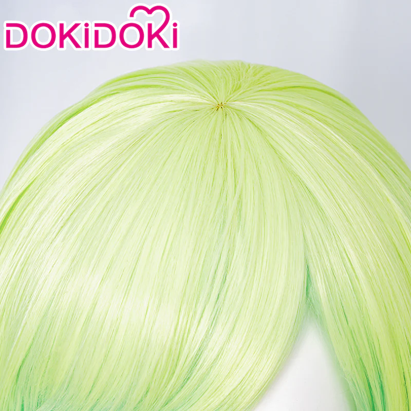 【Ready For Ship】DokiDoki Anime Witch Hat Atelier Cosplay Coco Wig Short Straight Yellow Green Hair - Image 3