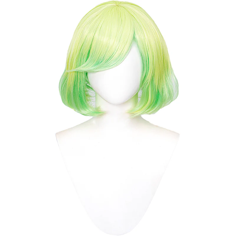 【Ready For Ship】DokiDoki Anime Witch Hat Atelier Cosplay Coco Wig Short Straight Yellow Green Hair - Image 4