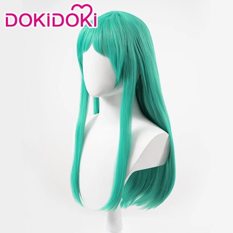 【Ready For Ship】DokiDoki Anime Urusei Yatsura Cosplay Lum Wig Long Green Wig - Image 2