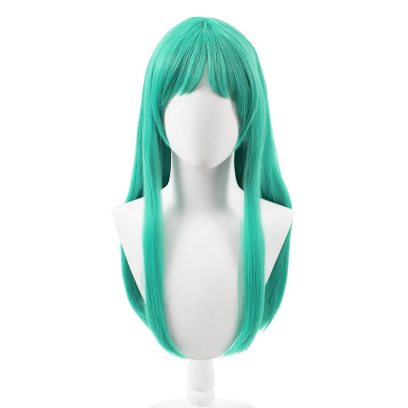 【Ready For Ship】DokiDoki Anime Urusei Yatsura Cosplay Lum Wig Long Green Wig - Image 5