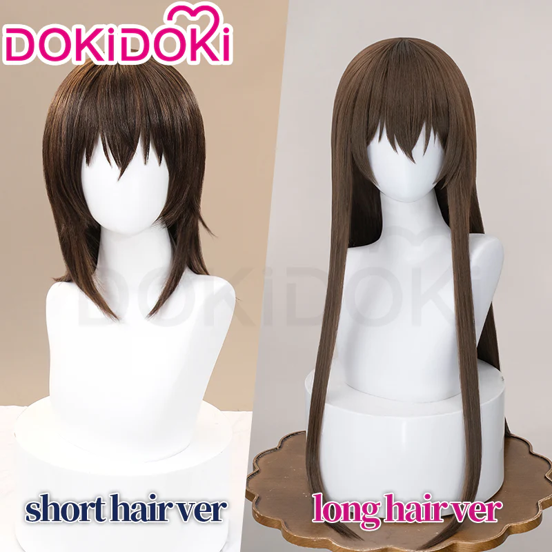 【Ready For Ship】DokiDoki Anime Vampire Knight Cosplay Yuuki Cross Wig Short / Long Straight Brown Hair