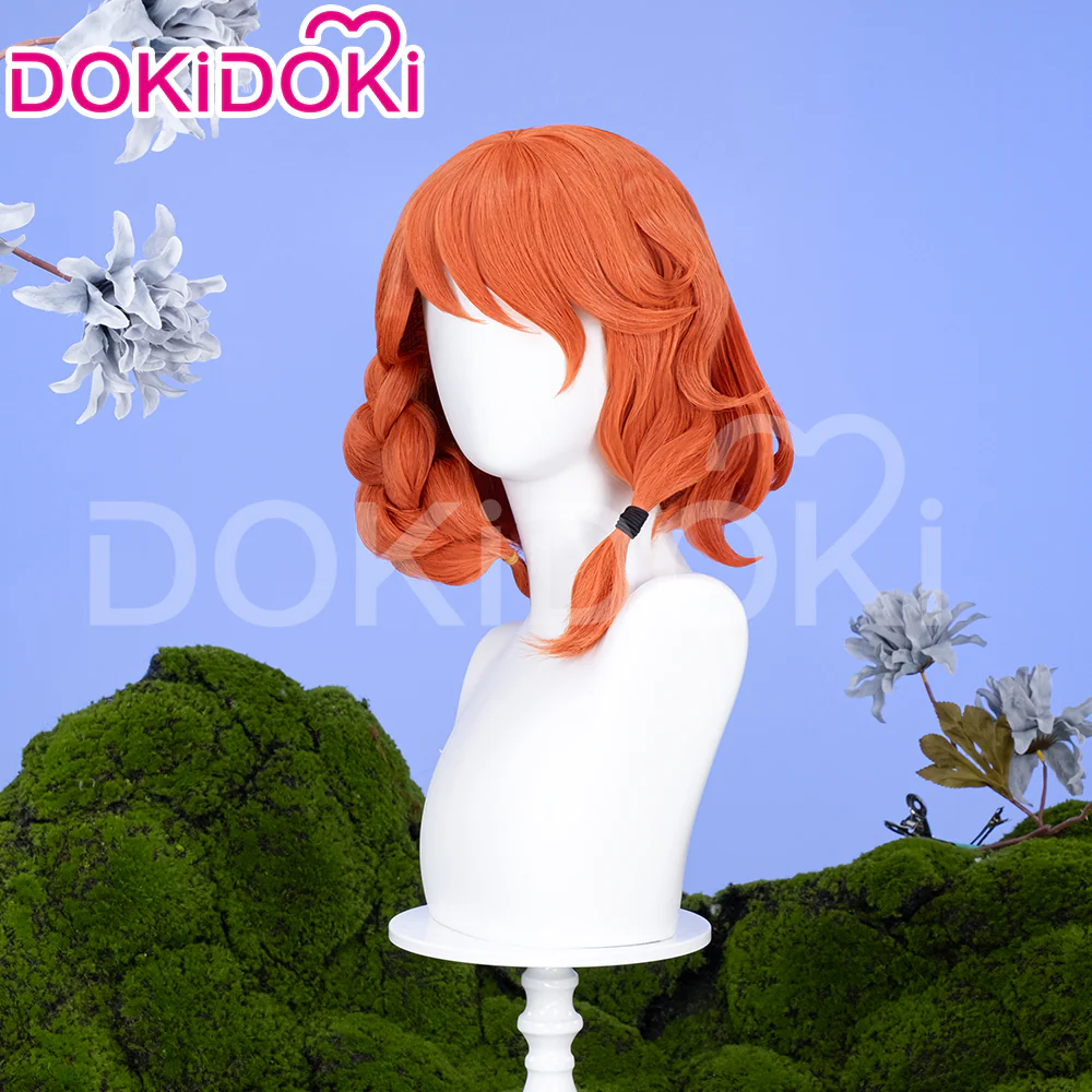 【Ready For Ship】DokiDoki Anime Wig Cosplay Wig Short Orange Hair - Image 2