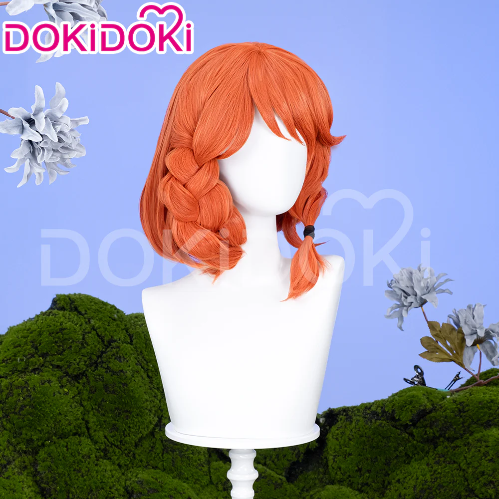 【Ready For Ship】DokiDoki Anime Wig Cosplay Wig Short Orange Hair - Image 3