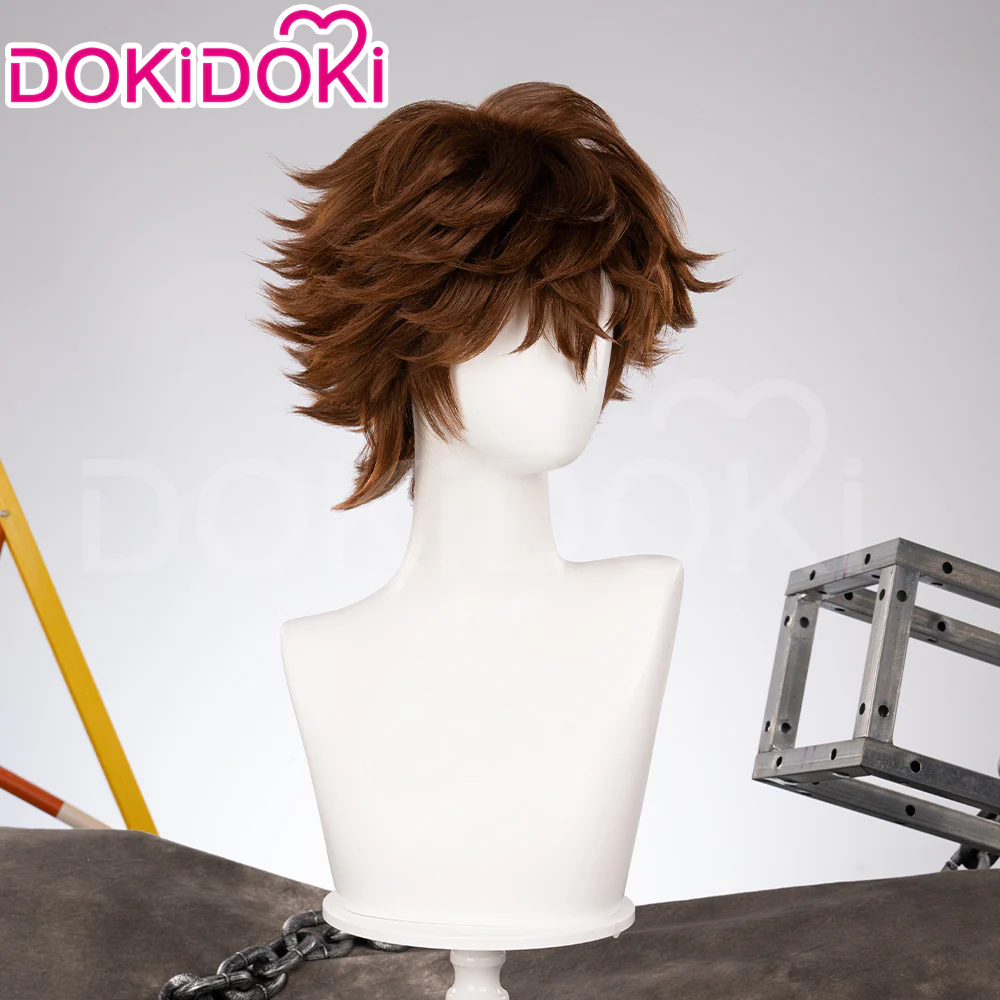 【Ready For Ship】DokiDoki Anime Wig Little Girl Wig Short Curl Blue / Brown Hair Small Braids - Image 3