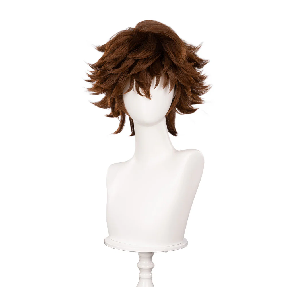 【Ready For Ship】DokiDoki Anime Wig Little Girl Wig Short Curl Blue / Brown Hair Small Braids - Image 6