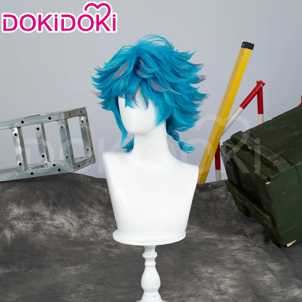 【Ready For Ship】DokiDoki Anime Wig Little Girl Wig Short Curl Blue / Brown Hair Small Braids - Image 9