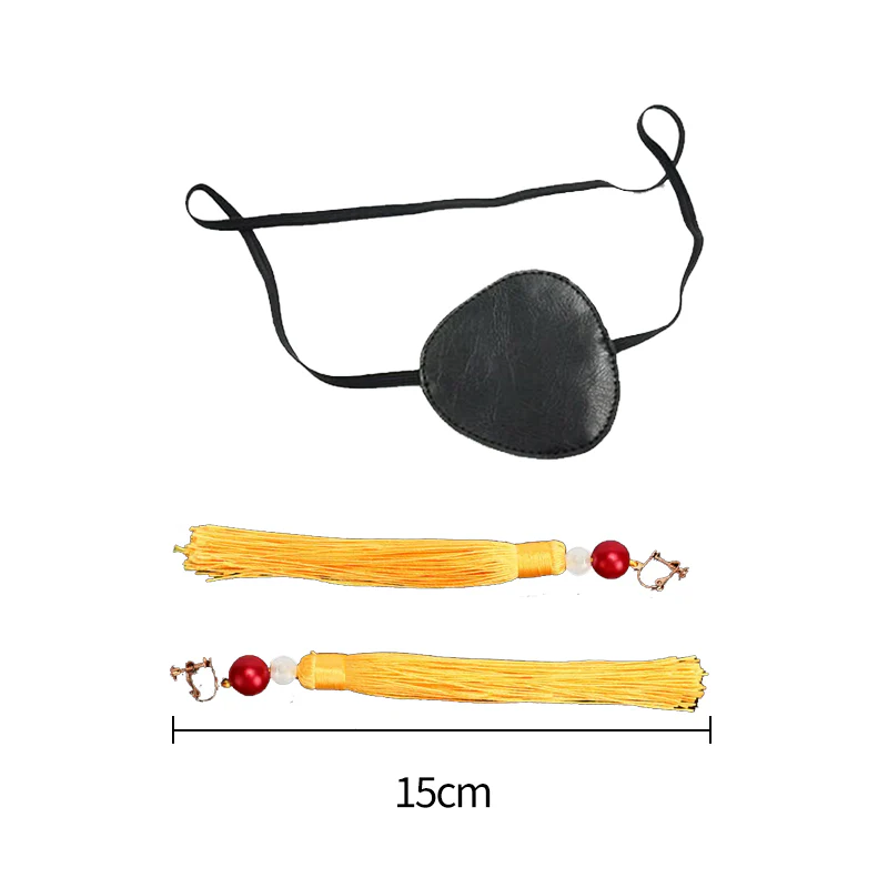 【Ready For Ship】DokiDoki Anime Wind Breaker Cosplay Hayato Suō  Wig / Earrings / Eyepatch Short Straight Brown Hair Hayato Suo - Image 11