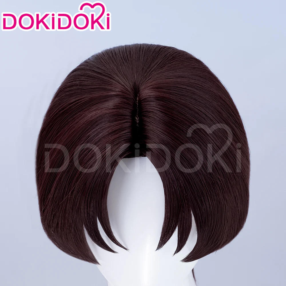 【Ready For Ship】DokiDoki Anime Wind Breaker Cosplay Hayato Suō  Wig / Earrings / Eyepatch Short Straight Brown Hair Hayato Suo - Image 5