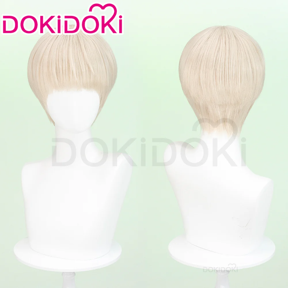 DokiDoki Anime Wind Breaker Cosplay Kajiren Wig Short Straight Flax Hair