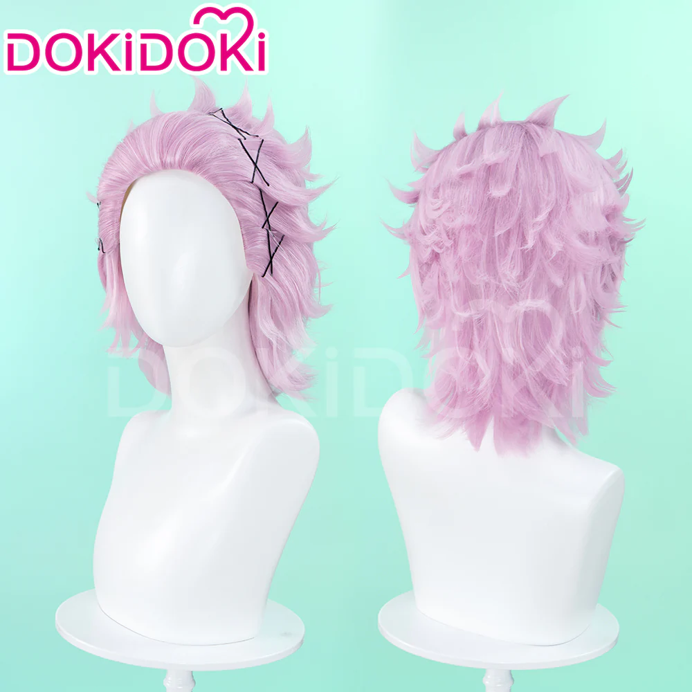 【Ready For Ship】DokiDoki Anime Wind Breaker Cosplay Mitsuki Kiryu Wig Short Straight Pink Hair