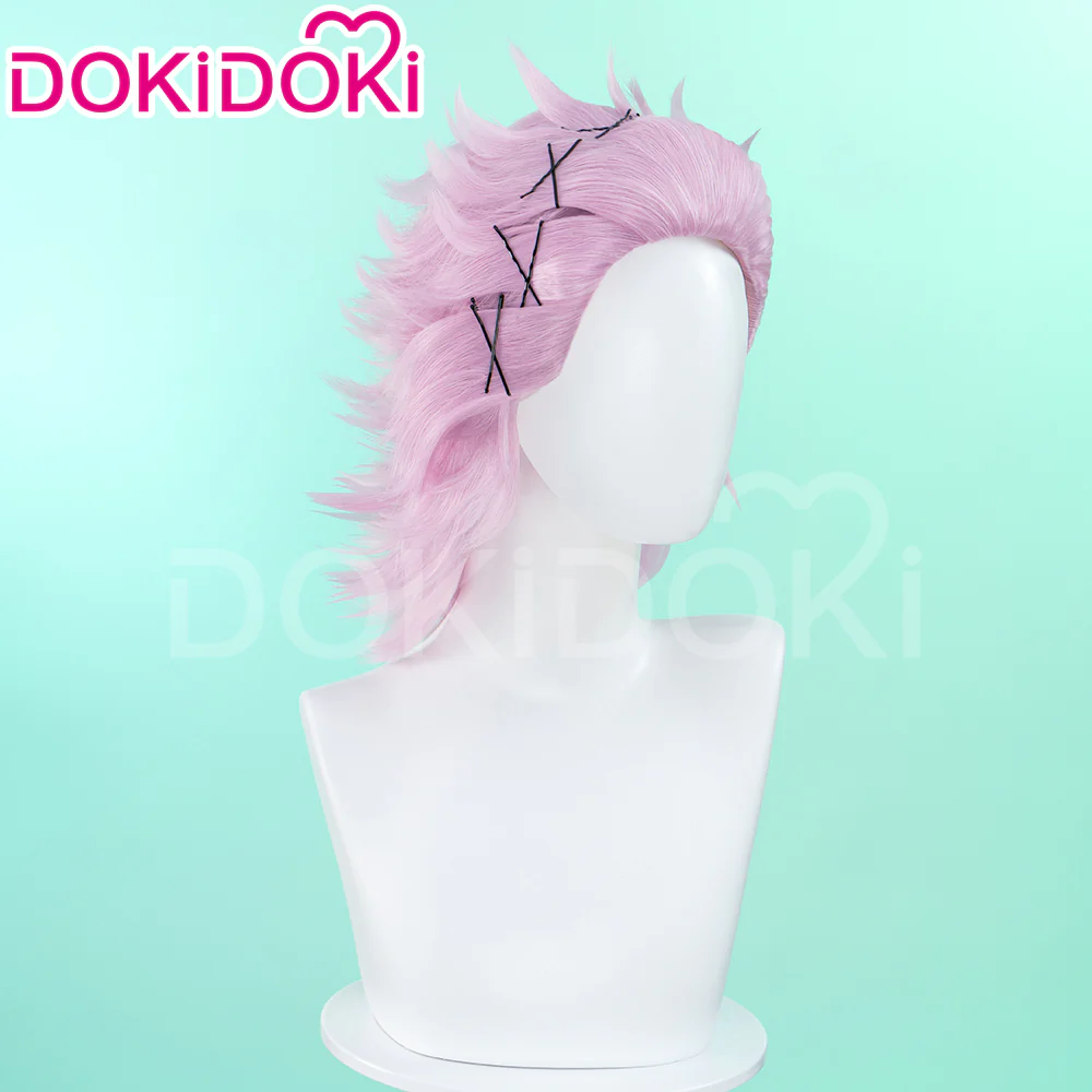 【Ready For Ship】DokiDoki Anime Wind Breaker Cosplay Mitsuki Kiryu Wig Short Straight Pink Hair - Image 2