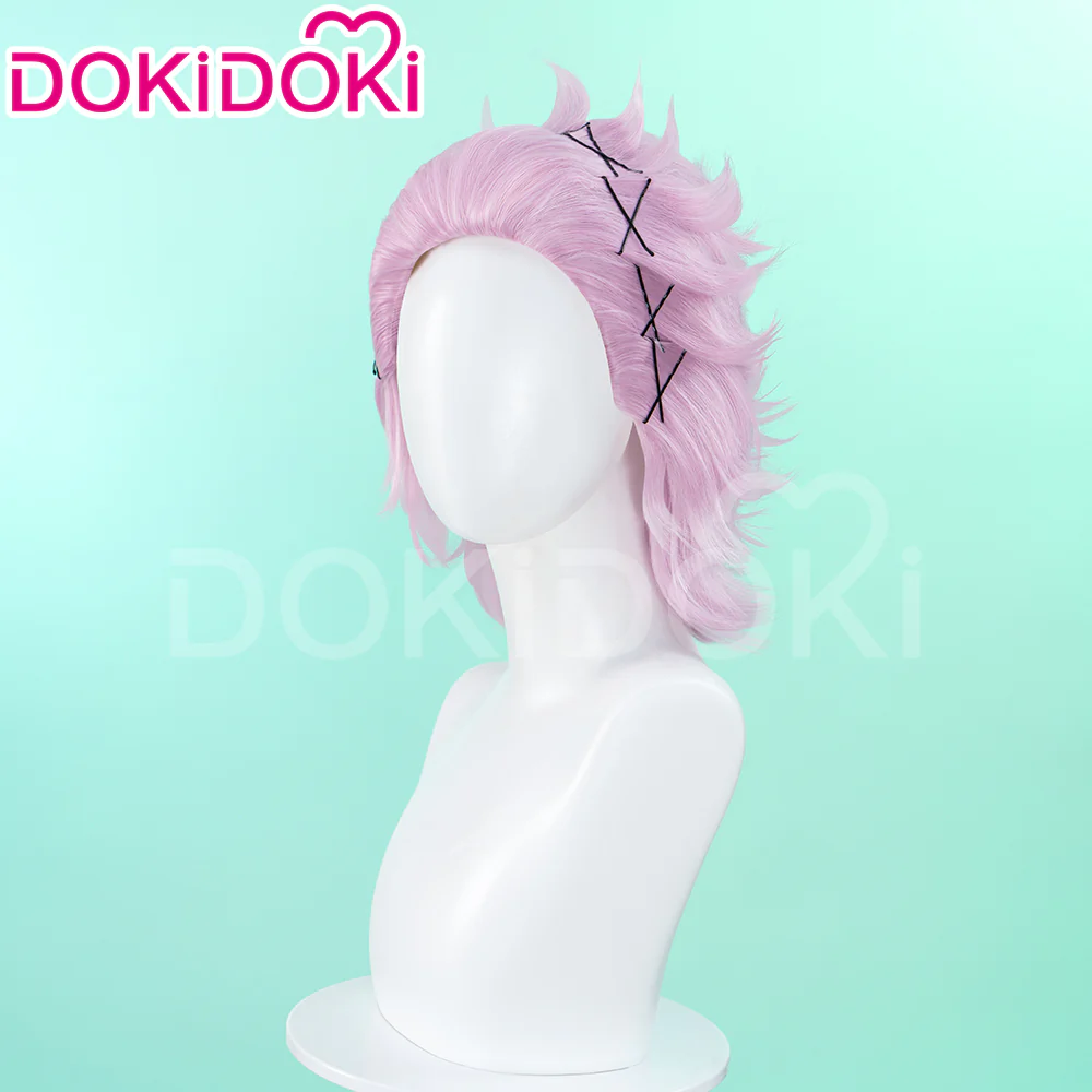 【Ready For Ship】DokiDoki Anime Wind Breaker Cosplay Mitsuki Kiryu Wig Short Straight Pink Hair - Image 3