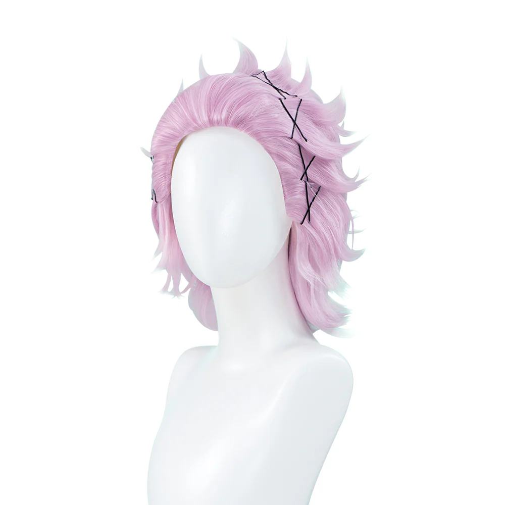 【Ready For Ship】DokiDoki Anime Wind Breaker Cosplay Mitsuki Kiryu Wig Short Straight Pink Hair - Image 5