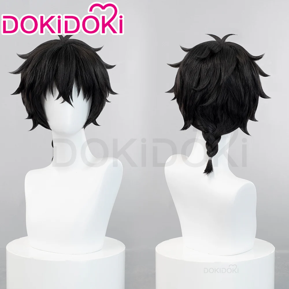 【Ready For Ship】DokiDoki Anime Wind Breaker Cosplay Togame Jo Wig Short Straight Black Hair Togamejo