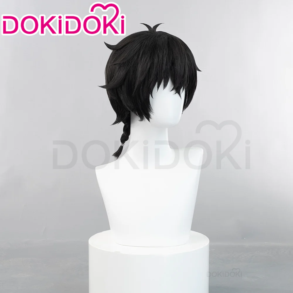 【Ready For Ship】DokiDoki Anime Wind Breaker Cosplay Togame Jo Wig Short Straight Black Hair Togamejo - Image 2