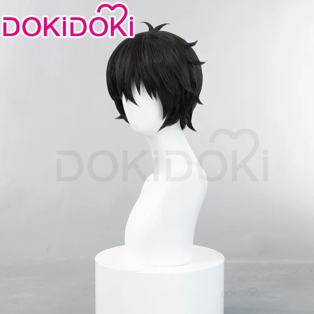 【Ready For Ship】DokiDoki Anime Wind Breaker Cosplay Togame Jo Wig Short Straight Black Hair Togamejo - Image 3