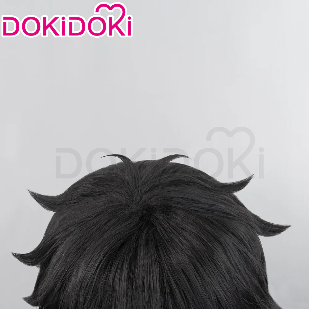 【Ready For Ship】DokiDoki Anime Wind Breaker Cosplay Togame Jo Wig Short Straight Black Hair Togamejo - Image 4