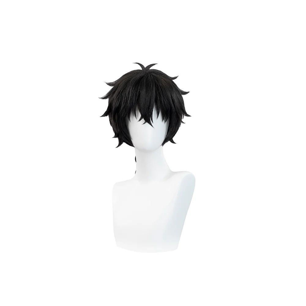 【Ready For Ship】DokiDoki Anime Wind Breaker Cosplay Togame Jo Wig Short Straight Black Hair Togamejo - Image 5