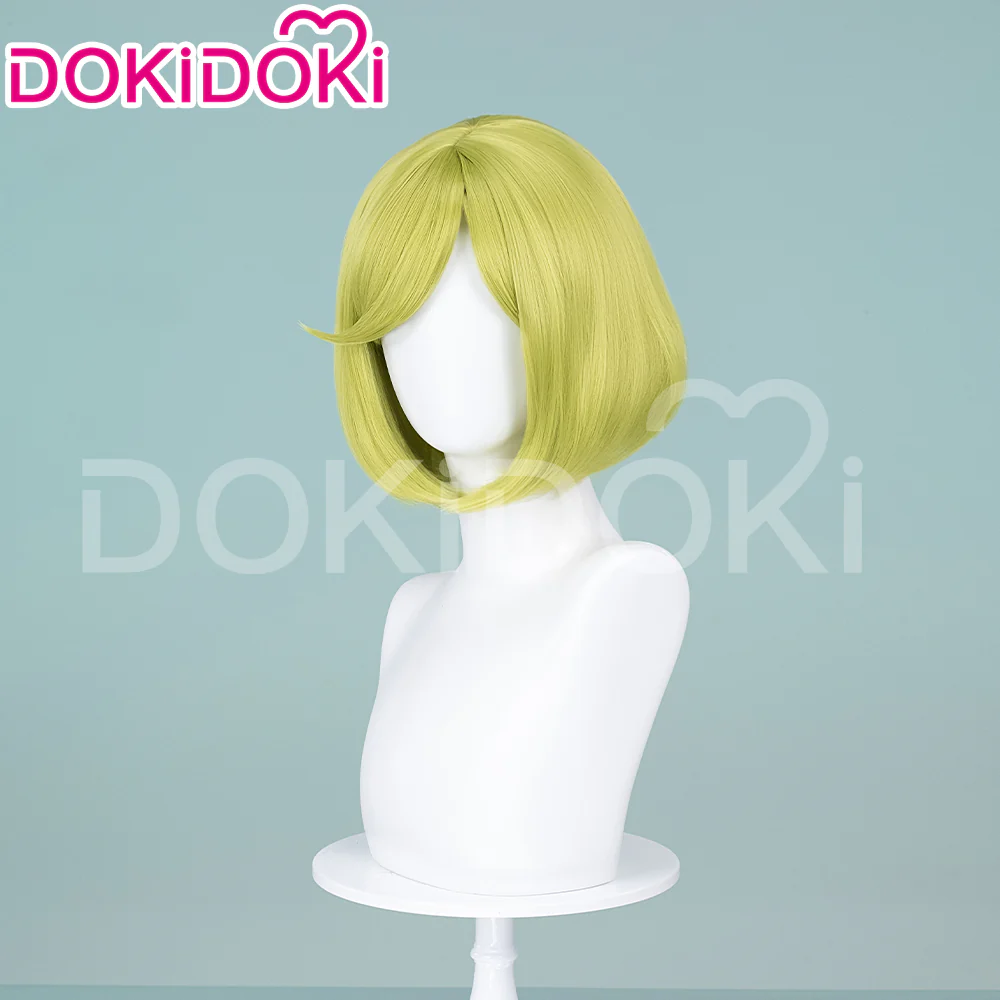 【Ready For Ship】DokiDoki Anime Witch Hat Atelier Cosplay Coco Cosplay Wig Short Straight Green - Image 2