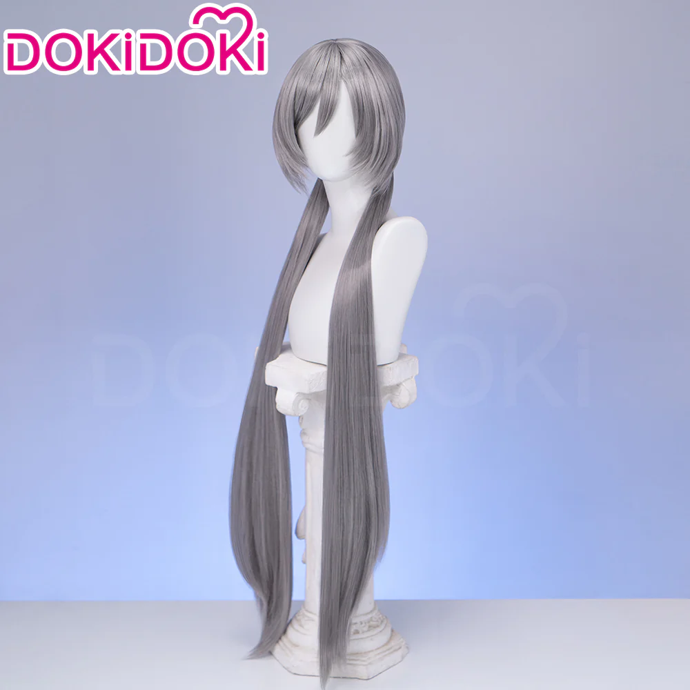【Ready For Ship】DokiDoki Anime  Cosplay Wig Grey Long Straight Twin Tail / Ear / Tail Rabbit Cute - Image 3