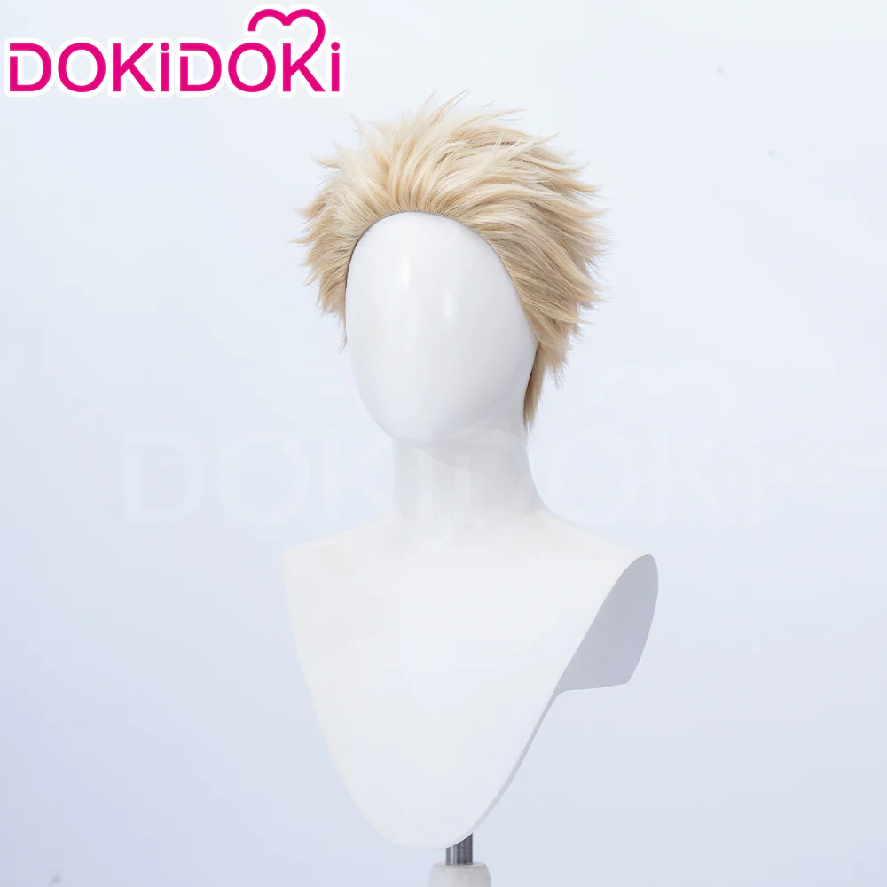 【Ready For Ship】DokiDoki Anime The Fragrant Flower Blooms with Dignity Cosplay Tsumugi Rintaro Wig Short Blonde Hair - Image 2
