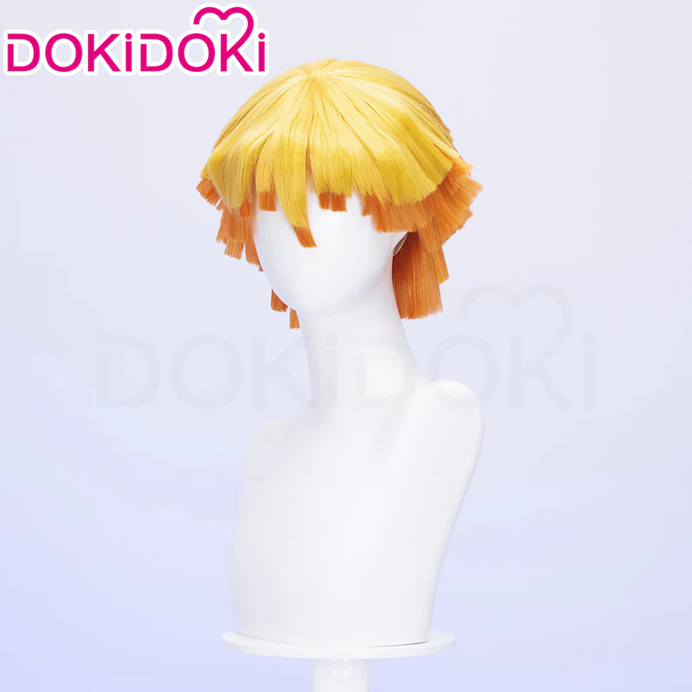 【Ready For Ship】DokiDoki Cosplay Anime Wig Halloween Yellow Short Hair - Image 2