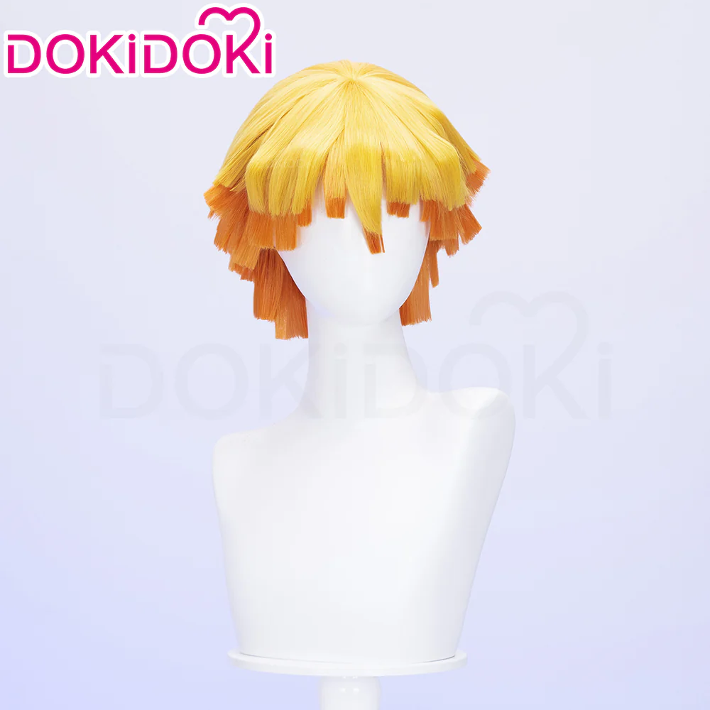 【Ready For Ship】DokiDoki Cosplay Anime Wig Halloween Yellow Short Hair - Image 3