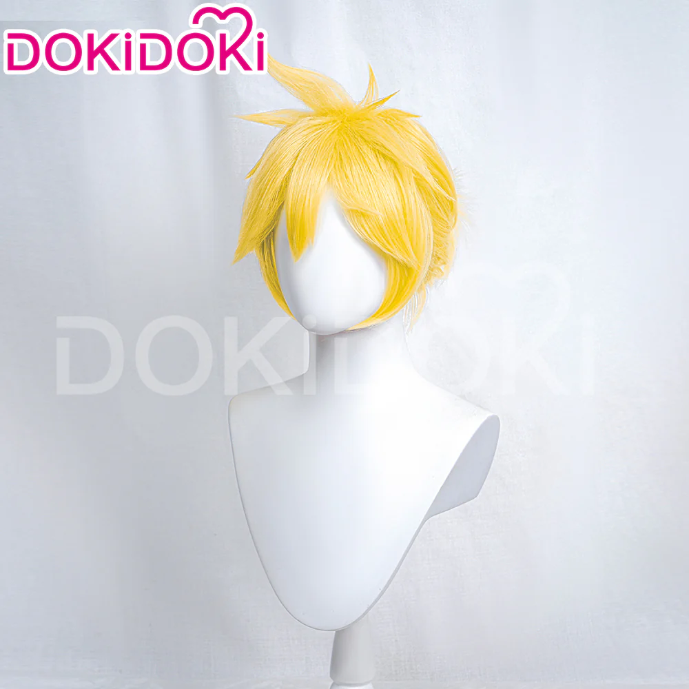 【Ready For Ship】DokiDoki Cosplay Cosplay Wig Yellow Short - Image 2