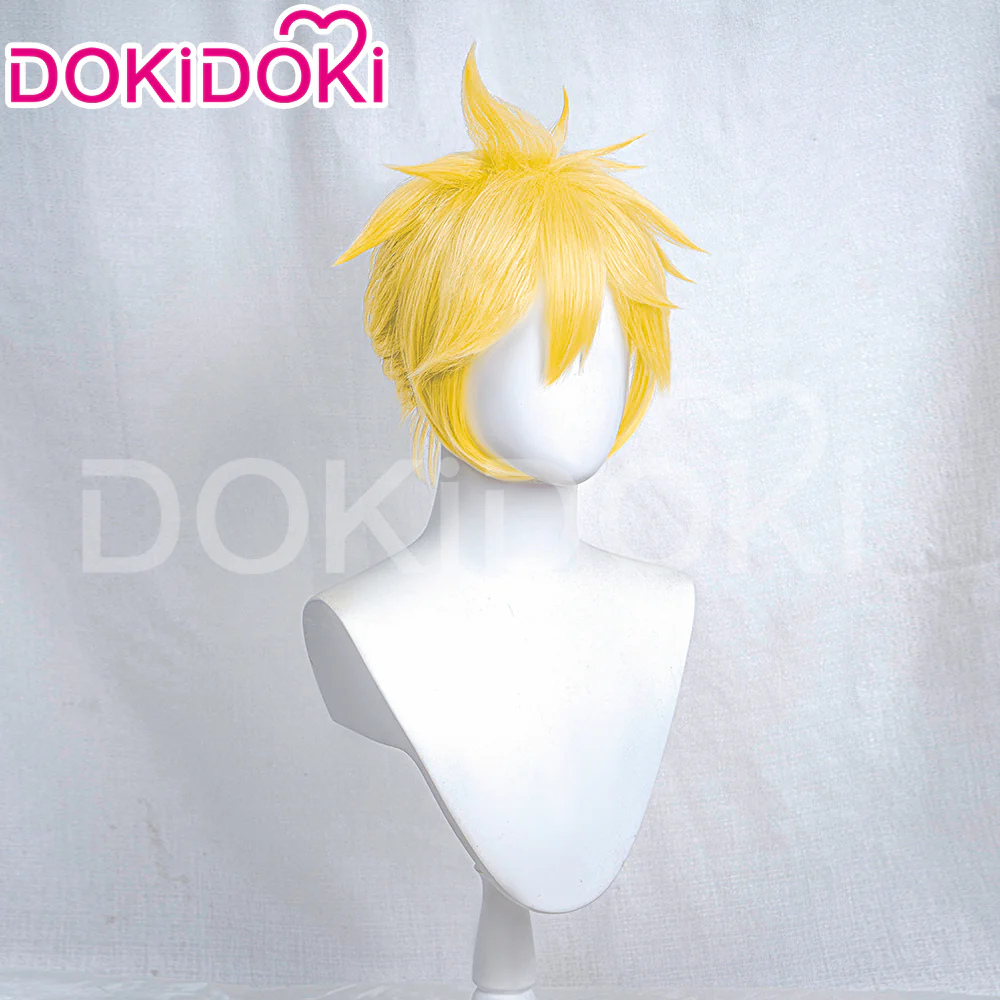【Ready For Ship】DokiDoki Cosplay Cosplay Wig Yellow Short - Image 3
