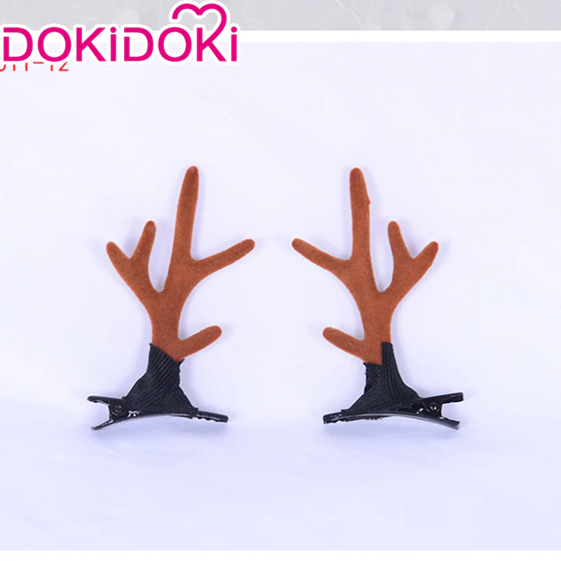 DokiDoki Cosplay Deer Ear Headwear Cute Headband Christmas Antlers Clip Flower Hairpin - Image 21