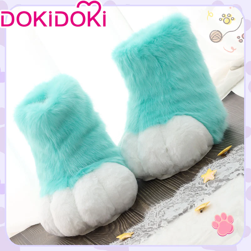 【Partial Ready For Ship】DokiDoki Cosplay Fursuit Animal Feet Beast Foot Furry Shoes Cute Bear Claw Winter