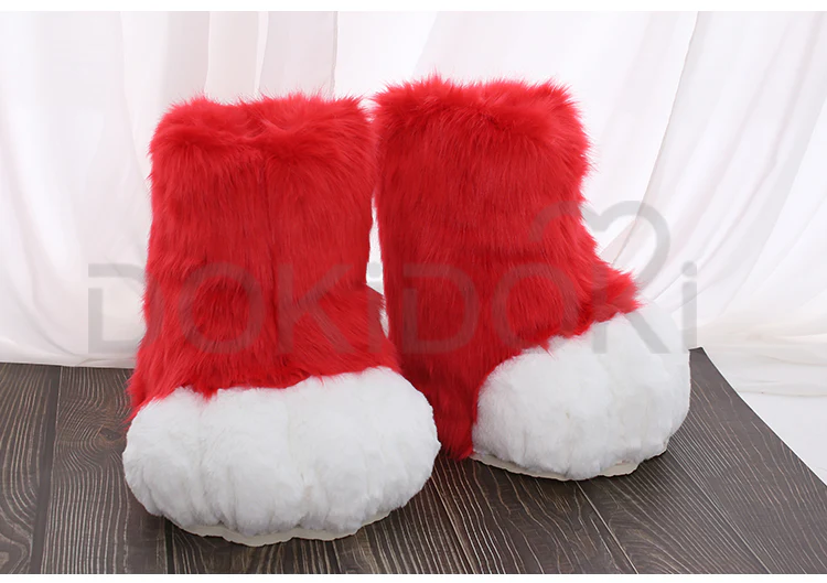 【Partial Ready For Ship】DokiDoki Cosplay Fursuit Animal Feet Beast Foot Furry Shoes Cute Bear Claw Winter - Image 5