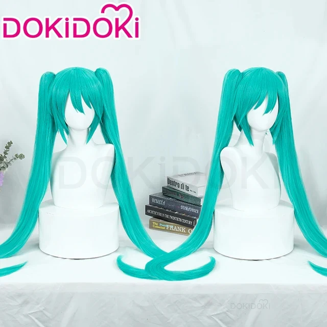 【Ready For Ship】DokiDoki Cosplay Long Straight Blue/Green Wig/ Tattoo - Image 7