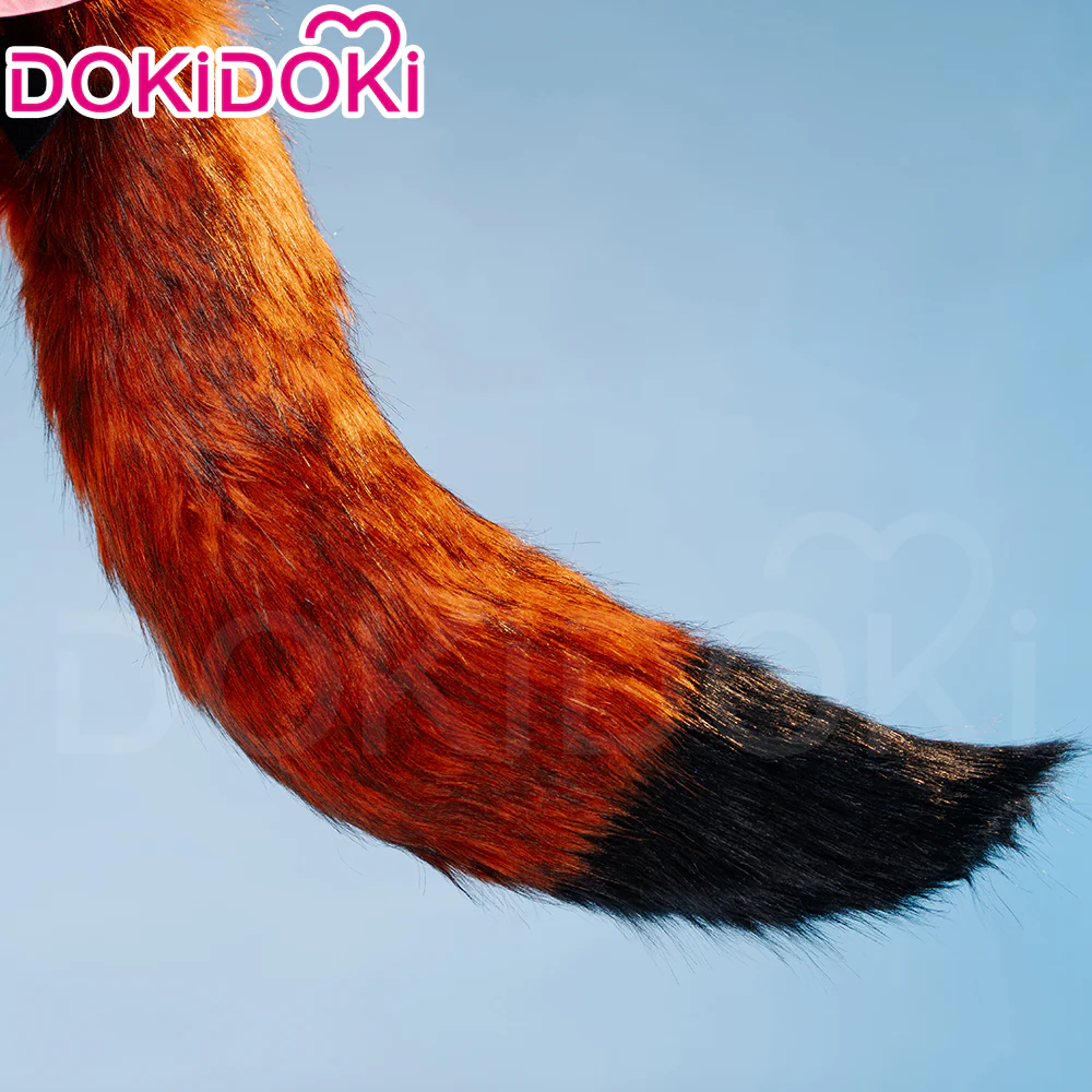 DokiDoki Cosplay Orange Fluffy Ear Tail - Image 3