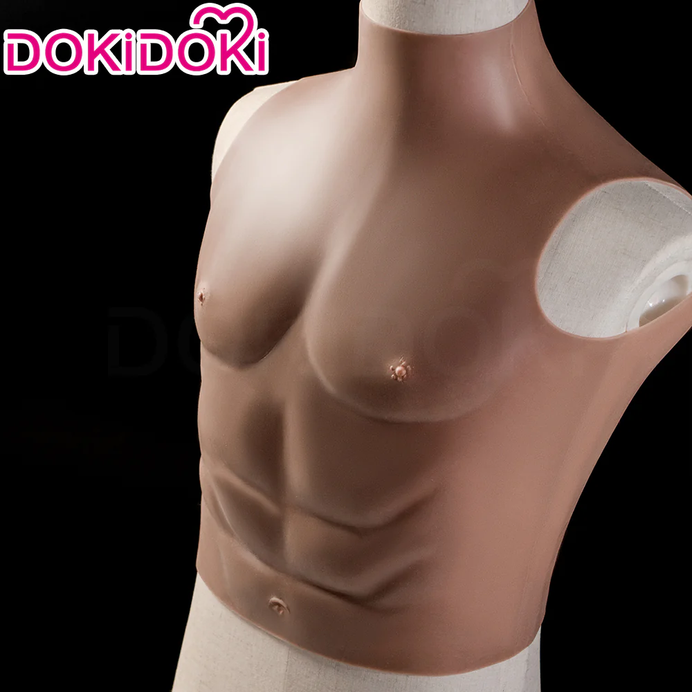 【Partially Ready For Ship】DokiDoki Cosplay Prop Fake Muscle Suit Sleeveless Skin Color Ivory White / Bronze / Chocolate Black - Image 15