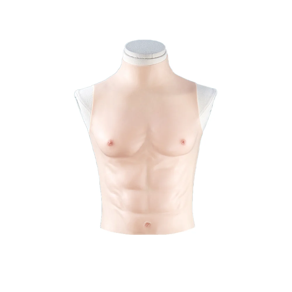 【Partially Ready For Ship】DokiDoki Cosplay Prop Fake Muscle Suit Sleeveless Skin Color Ivory White / Bronze / Chocolate Black - Image 7