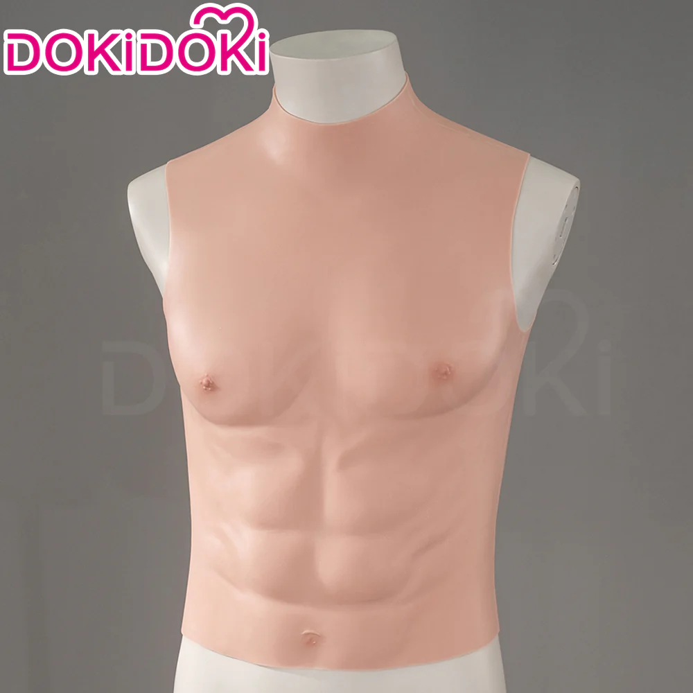 【Partially Ready For Ship】DokiDoki Cosplay Prop Fake Muscle Suit Sleeveless Skin Color Ivory White / Bronze / Chocolate Black - Image 8