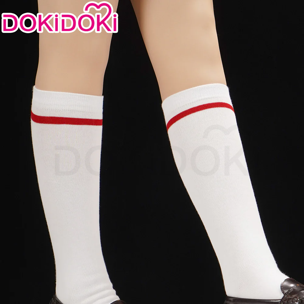 DokiDoki Cosplay Stockings Prop White Socks - Image 2