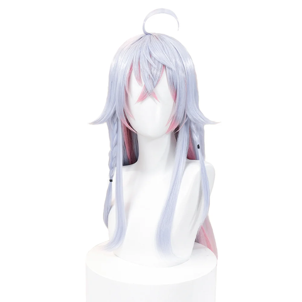 【Ready For Ship】DokiDoki Cosplay Vtuber Kagura Nana Wig Long Curly Blue Pink Hair - Image 2