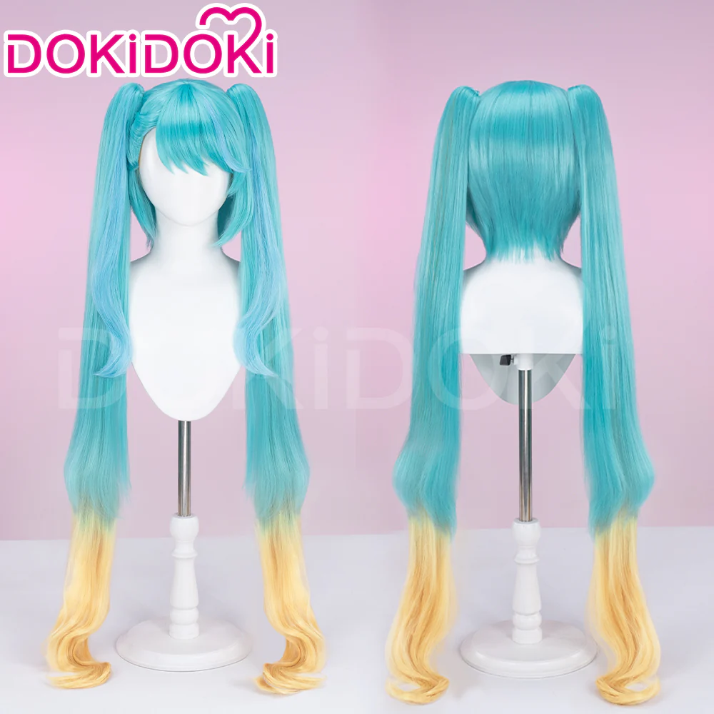 【Ready For Ship】DokiDoki Cosplay Wig Long Straight Blue Women Hair