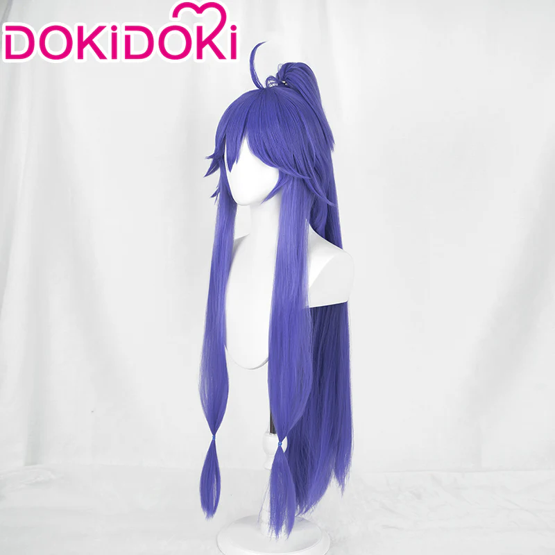 【Ready For Ship】DokiDoki Cosplay Wig Long Straight Purple Hair - Image 2