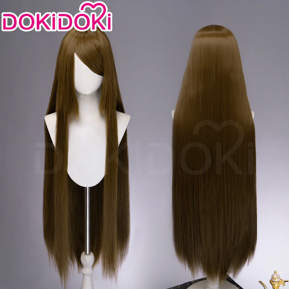【Partially Ready For Ship】【Brown】DokiDoki Cosplay Wig Basic Wig Long Straight Brown 100 CM Hair Wig Base - Image 2