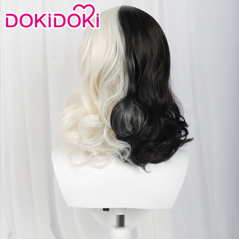 【Ready For Ship】【Last Batch】DokiDoki Moive Cruella Cosplay Wig Women Cruella Mid-Length Wig - Image 3
