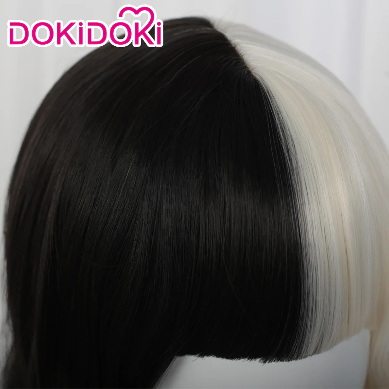 【Ready For Ship】【Last Batch】DokiDoki Moive Cruella Cosplay Wig Women Cruella Mid-Length Wig - Image 4