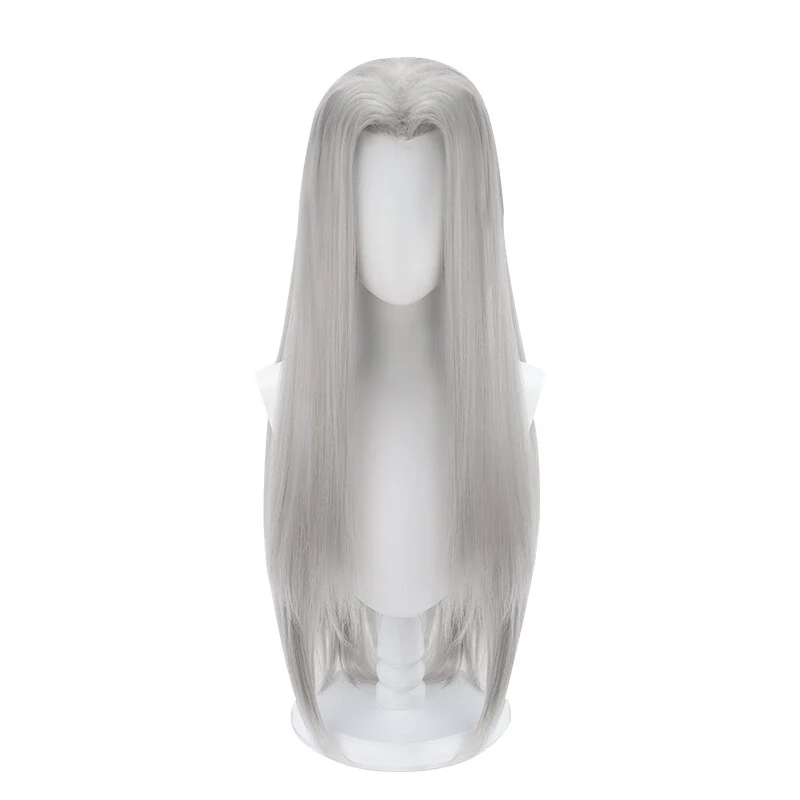 【Ready For Ship】DokiDoki Game Sephiiroth Cosplay Wig Men Silver Long Hair - Image 5
